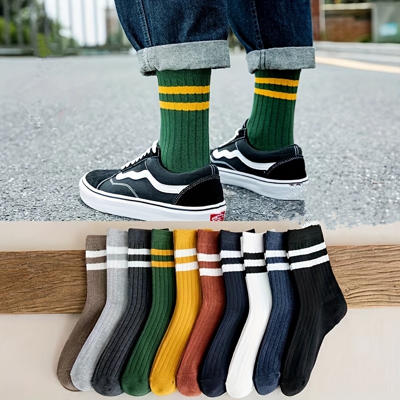 5팩 남성용 기발한 양말 – 트렌디한 빈티지 패턴 면  - Cotton Crew Sock Pack 리뷰 및 가격