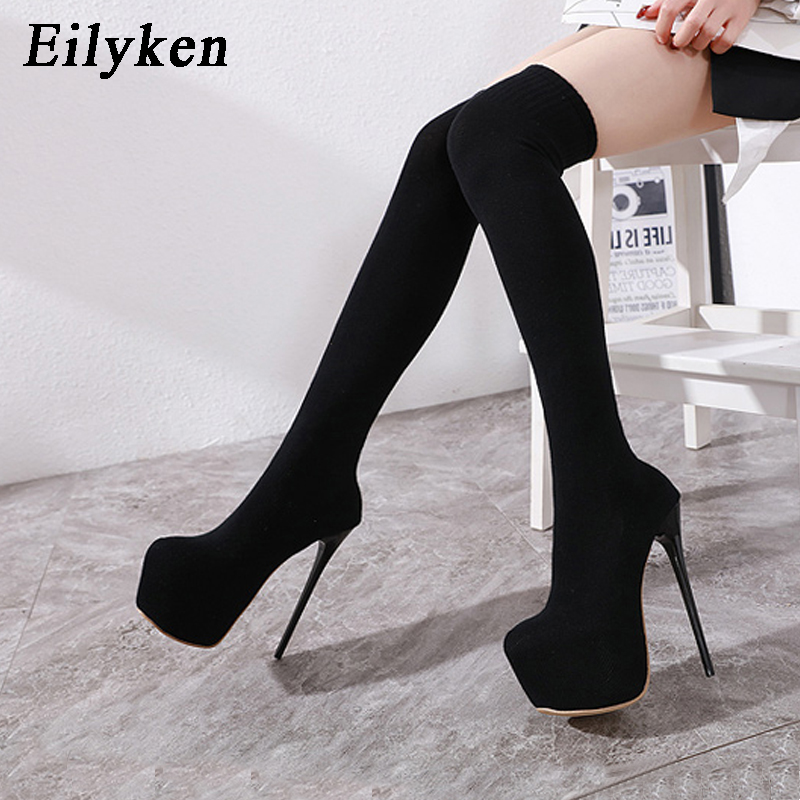 Eilyken 여성용 플랫폼 스트레치 원단, 무릎 위  - Knee High Sock Women 리뷰 및 가격