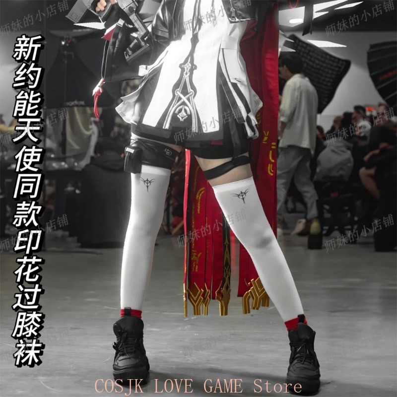 게임 Arknights Exusiai 새로운 언약 코스 - Knee High Sock Women 리뷰 및 가격