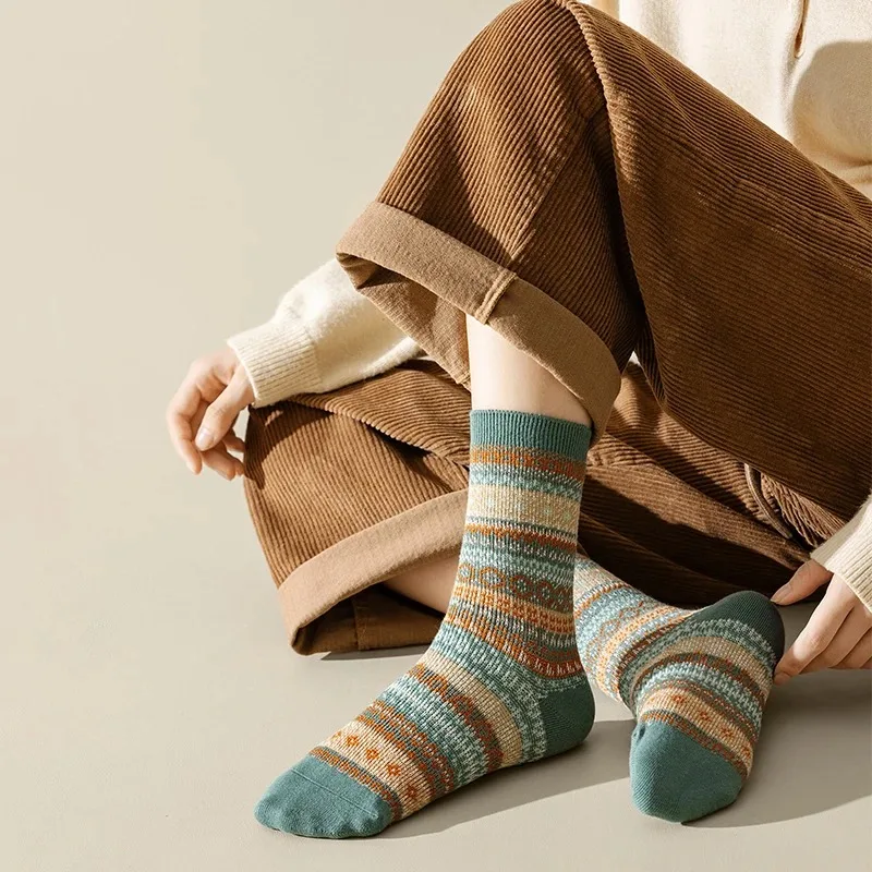 여성용 면 양말 3켤레 세트, 따뜻하고 두꺼운 니트 소 - Cotton Crew Sock Pack 리뷰 및 가격