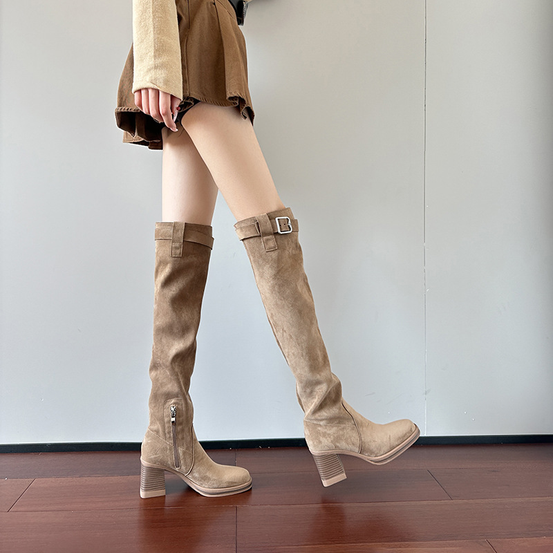 여성용 하이힐 니하이 부츠 2025 가을 겨울 롱부츠  - Knee High Sock Women 리뷰 및 가격