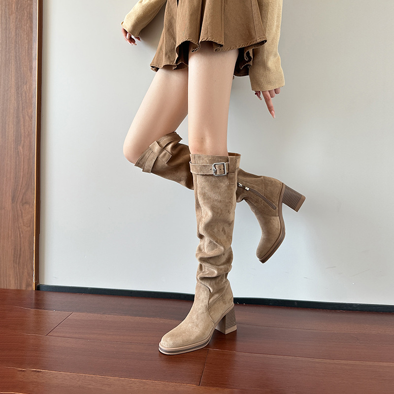 여성용 하이힐 니하이 부츠 2025 가을 겨울 롱부츠  - Knee High Sock Women 리뷰 및 가격