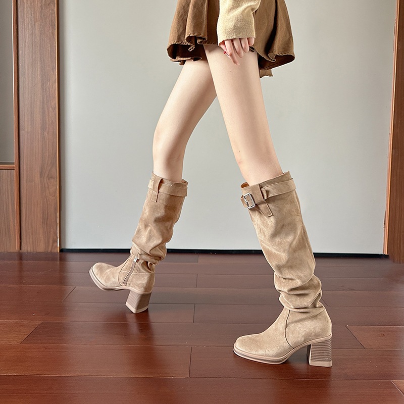 여성용 하이힐 니하이 부츠 2025 가을 겨울 롱부츠  - Knee High Sock Women 리뷰 및 가격