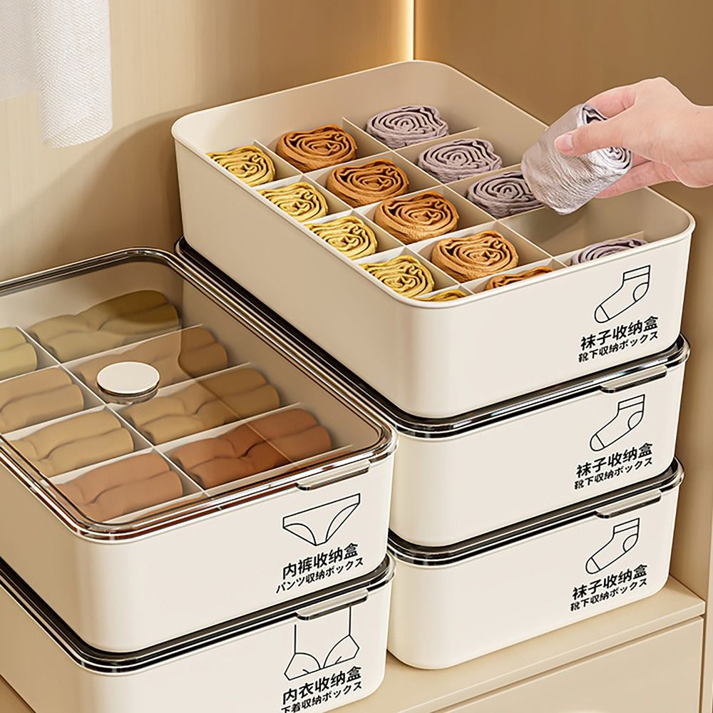 10/15칸 속옷 정리함 덮개형 분류 수납함 팬티 양말 - Sock Organizer Tray 리뷰 및 가격